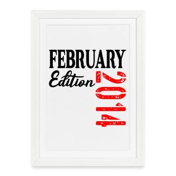 13e anniversaire février 2014 - Affiche encadrée (27 × 37 cm) - blanc - Devant