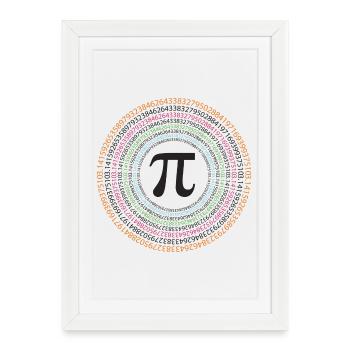 Pi Day - Happy Pi Day - Framed poster (27 × 37 cm) - white - Front