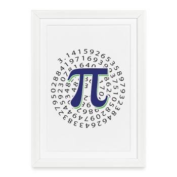 Pi Day - Happy Pi Day - Framed poster (27 × 37 cm) - white - Front