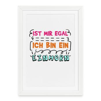 I don't care about the indifferent statement - Framed poster (27 × 37 cm) - white - Front