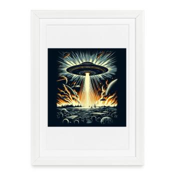 The War of the Worlds - Framed poster (27 × 37 cm) - white - Front