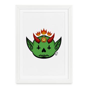 Rag Demon! - Framed poster (27 × 37 cm) - white - Front