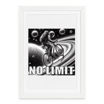 NO LIMIT - Affiche encadrée (27 × 37 cm) - blanc - Devant