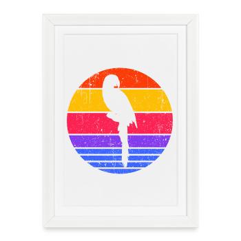 Amoureux Des Oiseaux, Des Animaux, Perroquet, Animal De Compagnie, Amoureux Des Animaux - Affiche encadrée (27 × 37 cm) - blanc - Devant