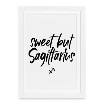 Astro Sweet but Sagittarius - Framed poster (27 × 37 cm) - white - Front