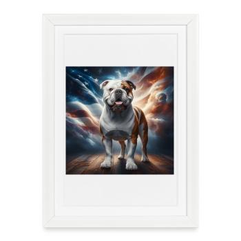 Bulldog - Framed poster (27 × 37 cm) - white - Front