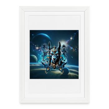 Egyptian fantasy creature. - Framed poster (27 × 37 cm) - white - Front