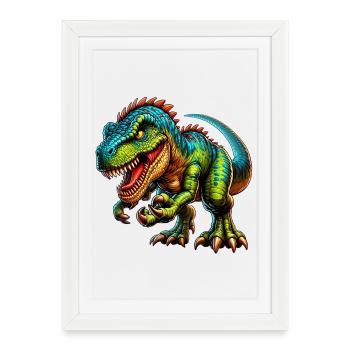Dinosaur - Framed poster (27 × 37 cm) - white - Front