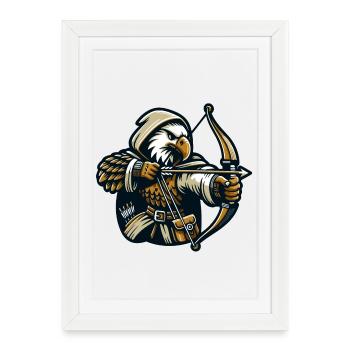 Skyward Archer : Le tireur d’élite de l’aigle - Affiche encadrée (27 × 37 cm) - blanc - Devant