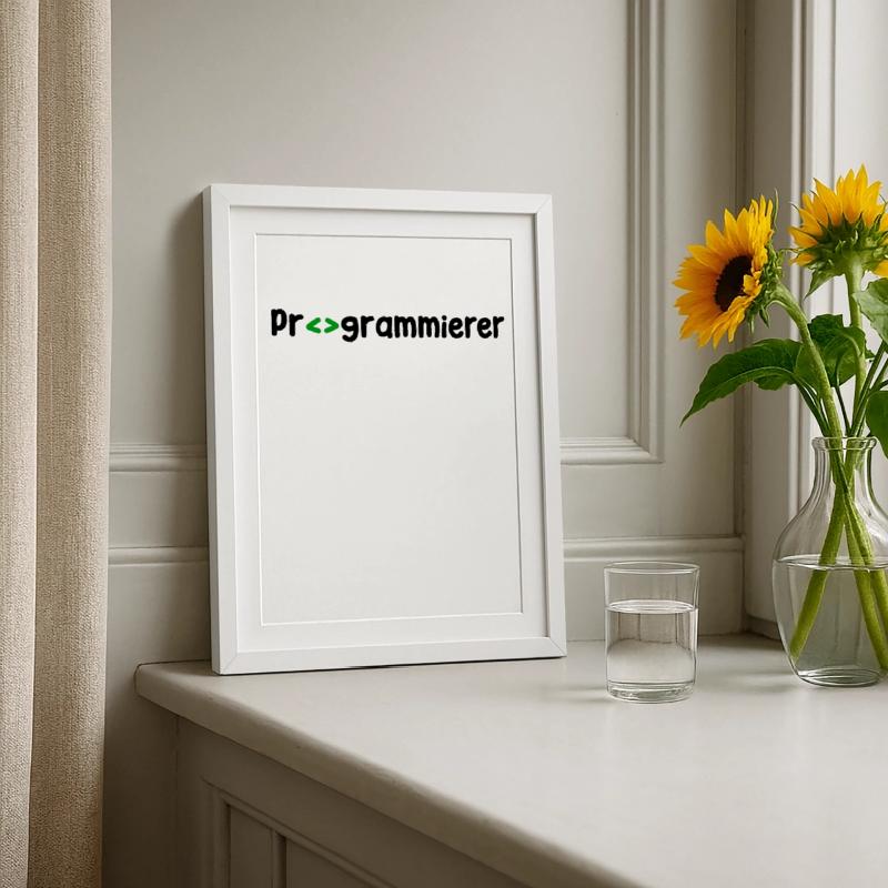Programmierer Developer Webentwickler Skripting Gerahmtes Poster (27 × 37 cm)