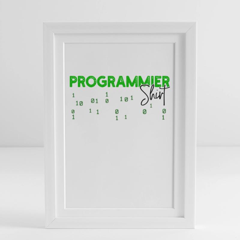 Programmierer Developer Code Statement Skripting Gerahmtes Poster (27 × 37 cm)
