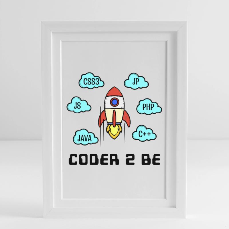 Open Source Developer Css C++ Php Java Coden Gerahmtes Poster (27 × 37 cm)