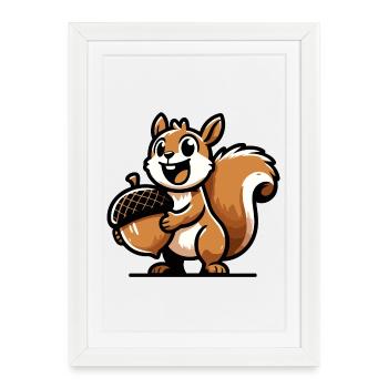 Acorn Ace: The Nutty Navigator - Framed poster (27 × 37 cm) - white - Front