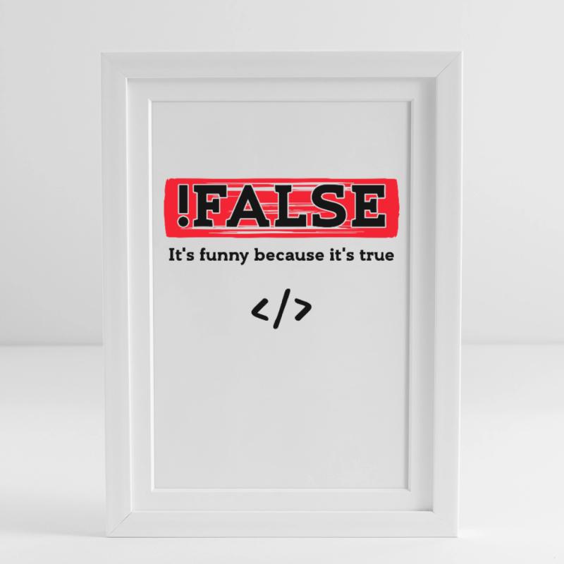 Code Debug Programmer Developer Funny Sayings Framed poster (27 × 37 cm)