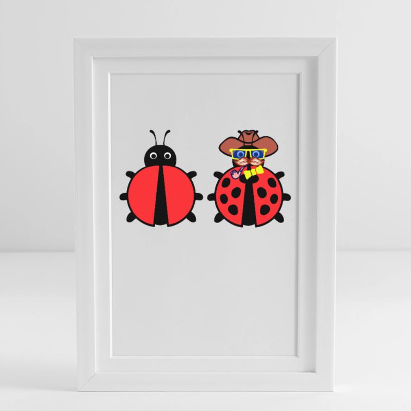 Bugs Debug Developer Bugfixing Programmierer Gerahmtes Poster (27 × 37 cm)