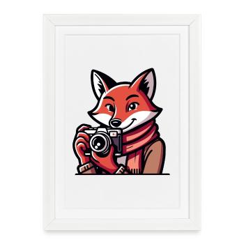 Shutter Fox: The Snapshot Adventurer - Framed poster (27 × 37 cm) - white - Front