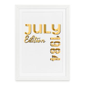 42E ANNIVERSAIRE JUILLET 1984 - Affiche encadrée (27 × 37 cm) - blanc - Devant