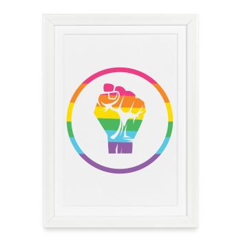 LGBTQ Pride Month - Pride! - Framed poster (27 × 37 cm) - white - Front