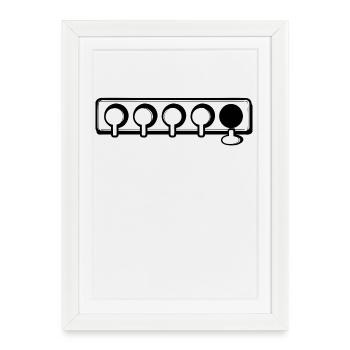 Winter sports Ice skating Ice hockey Winter season - Framed poster (27 × 37 cm) - white - Front