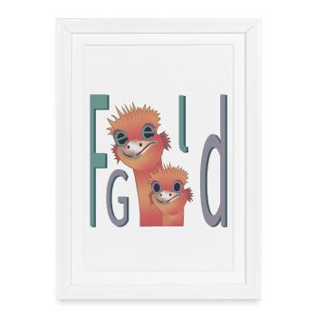 Feel Good - Framed poster (27 × 37 cm) - white - Front