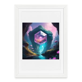 Magic Cave - Framed poster (27 × 37 cm) - white - Front