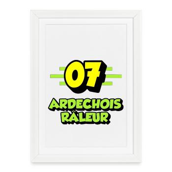 Ardechois râleur - Affiche encadrée (27 × 37 cm) - blanc - Devant