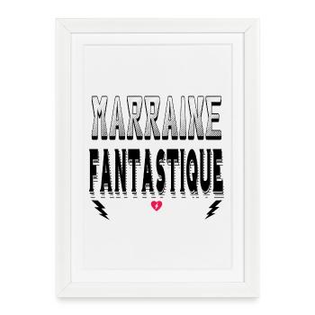 Marraine Fantastique - Affiche encadrée (27 × 37 cm) - blanc - Devant