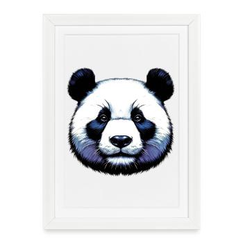 Panda - Framed poster (27 × 37 cm) - white - Front