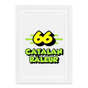 Catalan râleur - Affiche encadrée (27 × 37 cm) - blanc - Devant