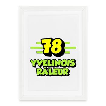 Yvelinois râleur - Affiche encadrée (27 × 37 cm) - blanc - Devant