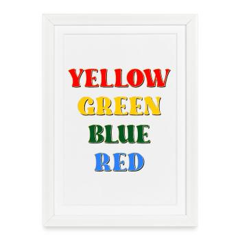 PSYCHOLOGY TEST - COLORS - Framed poster (27 × 37 cm) - white - Front