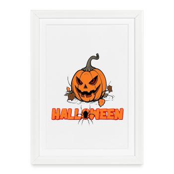 Halloween - Framed poster (27 × 37 cm) - white - Front
