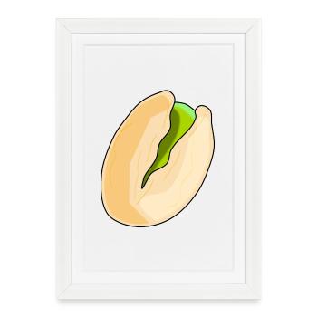Pistachio - Framed poster (27 × 37 cm) - white - Front