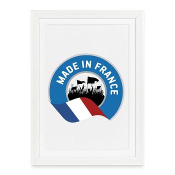 Made in France - Framed poster (27 × 37 cm) - white - Front