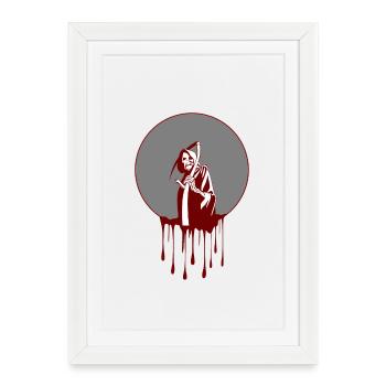 La grande faucheuse - Affiche encadrée (27 × 37 cm) - blanc - Devant