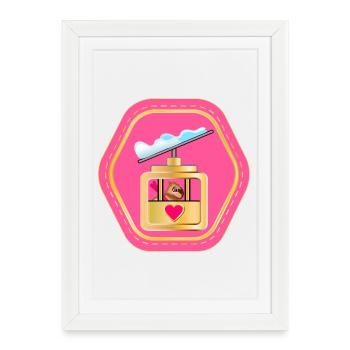 CAPYBARA SKIING GONDOLA LIFT - Framed poster (27 × 37 cm) - white - Front