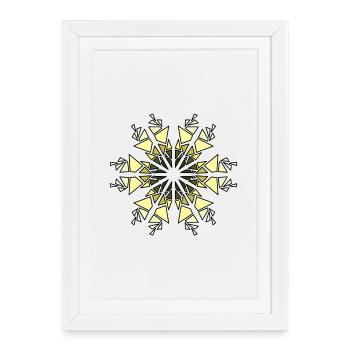 Ornement - Affiche encadrée (27 × 37 cm) - blanc - Devant