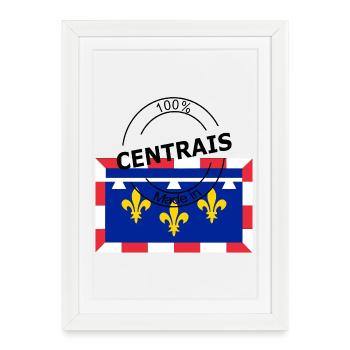 Centrais - Affiche encadrée (27 × 37 cm) - blanc - Devant