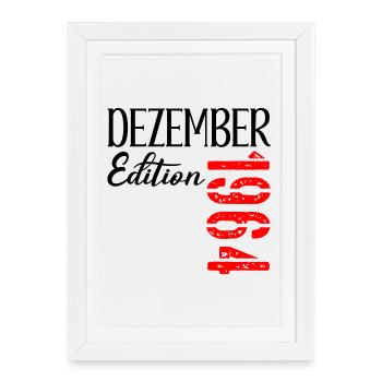 62. GEBURTSTAG DEZEMBER 1964 - Gerahmtes Poster (27 × 37 cm) - Weiß - Vorne