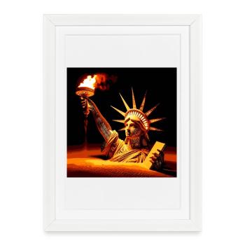 Liberty - Framed poster (27 × 37 cm) - white - Front