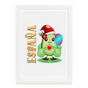 JOYEUX NOËL AVOCAT AVOCAT PADDLE - Affiche encadrée (27 × 37 cm) - blanc - Devant