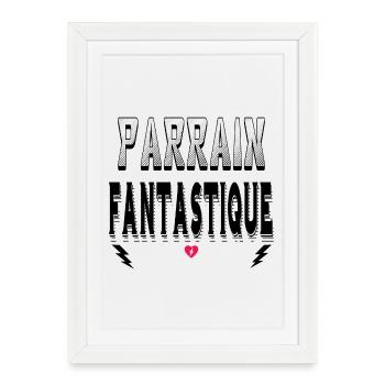 Parrain Fantastique - Affiche encadrée (27 × 37 cm) - blanc - Devant