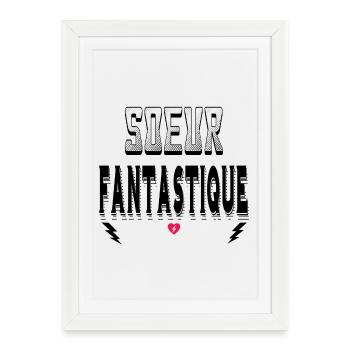 Soeur Fantastique - Affiche encadrée (27 × 37 cm) - blanc - Devant
