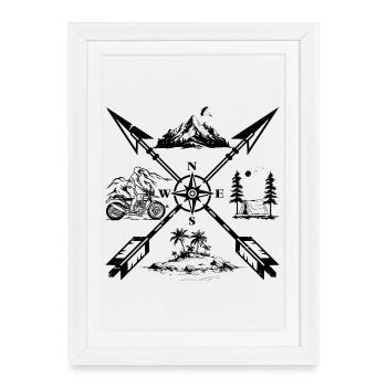 Into the Great Outdoors - Framed poster (27 × 37 cm) - white - Front