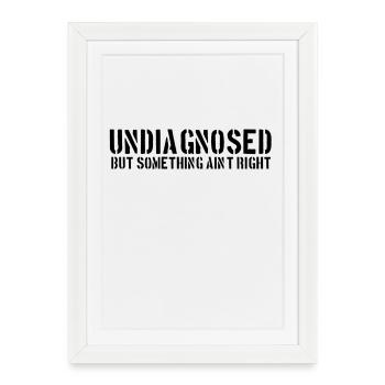 Non diagnostiqué - Affiche encadrée (27 × 37 cm) - blanc - Devant