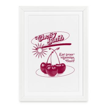 Cherry Bomb Explosion - Framed poster (27 × 37 cm) - white - Front