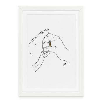 MJR - Marriage - Framed poster (27 × 37 cm) - white - Front