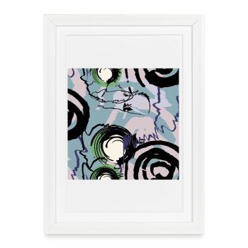 Hand-drawn shapes - Framed poster (27 × 37 cm) - white - Front