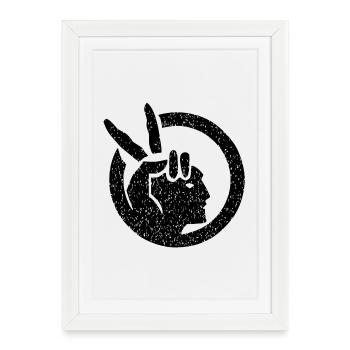 Mouvement amérindien - Affiche encadrée (27 × 37 cm) - blanc - Devant