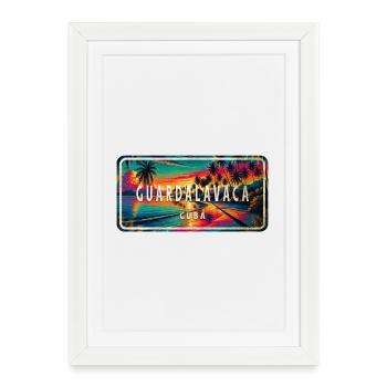 Guardalavaca Cuba – Island Vibes - Framed poster (27 × 37 cm) - white - Front